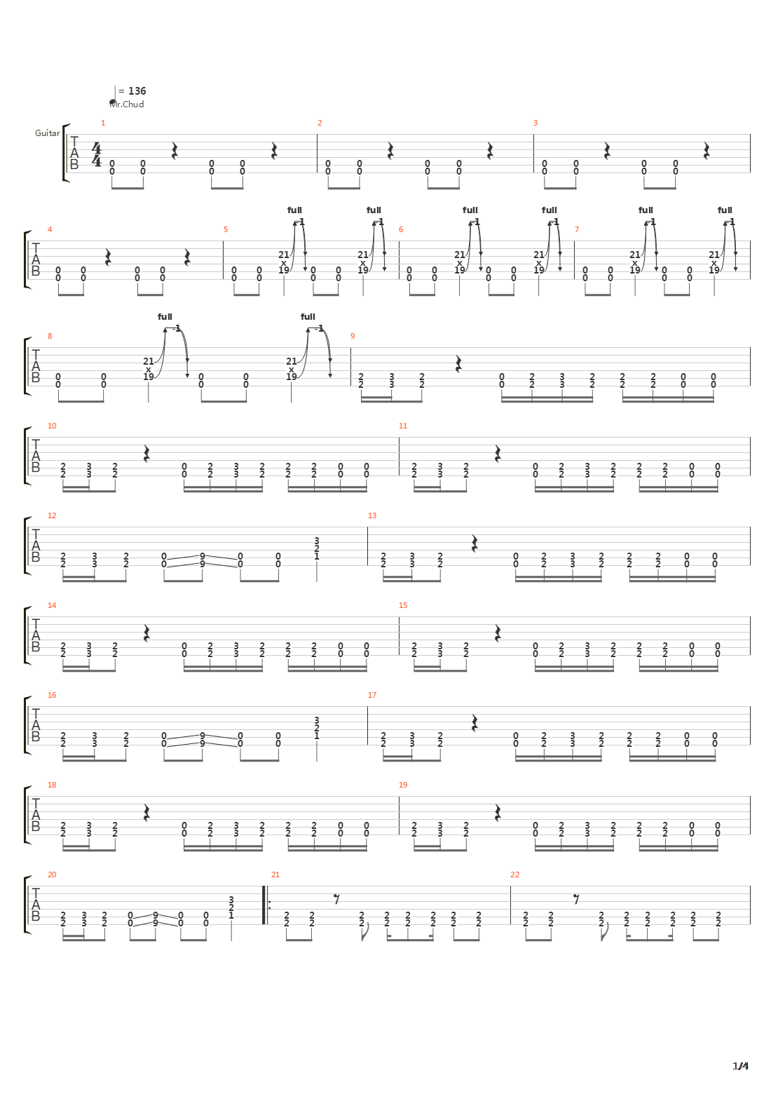 Dig吉他谱