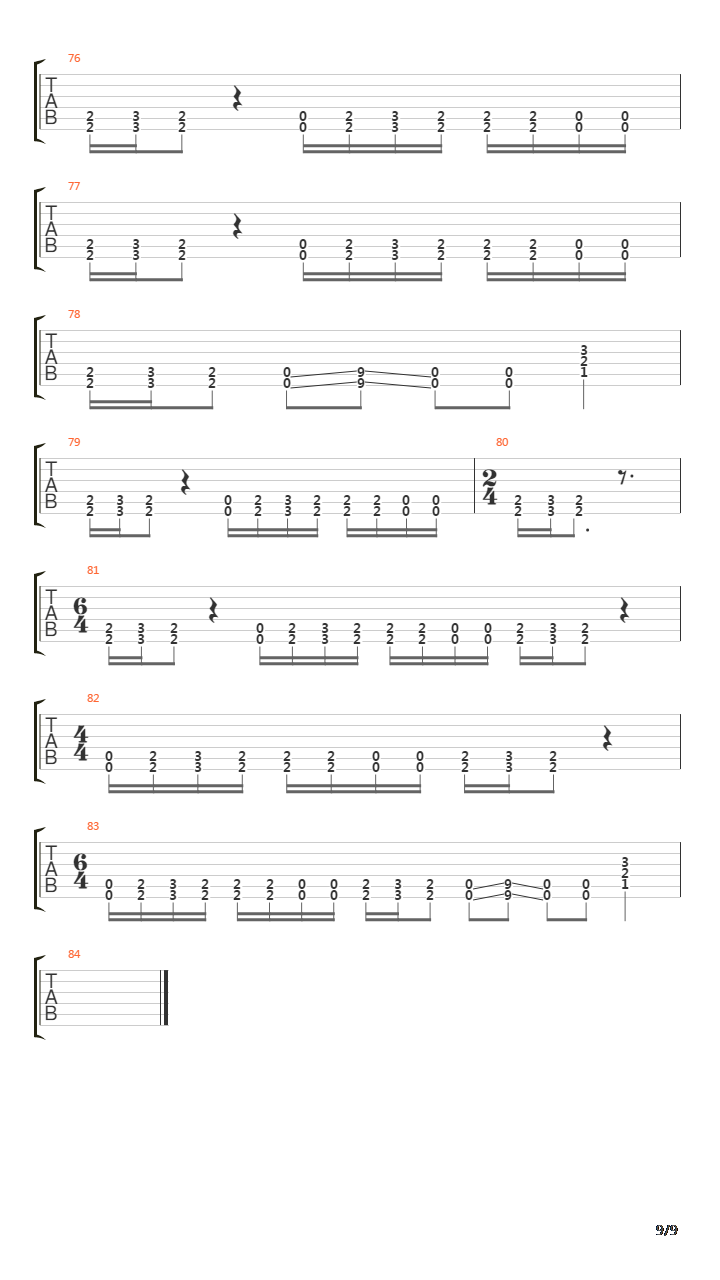 Dig吉他谱