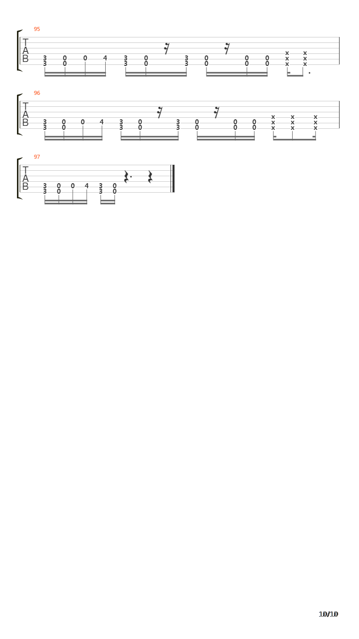 Negative One吉他谱