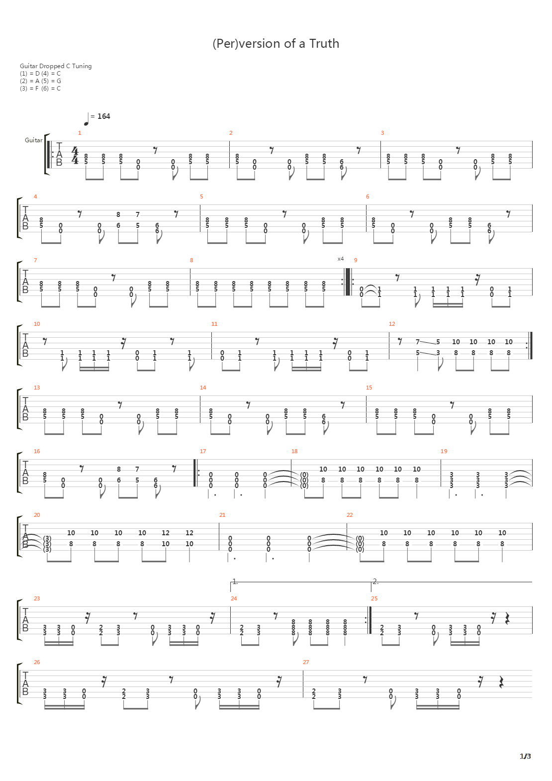 Per吉他谱