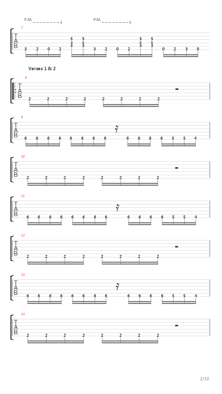 Pushing Through吉他谱