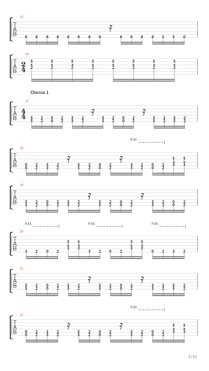 Pushing Through吉他谱