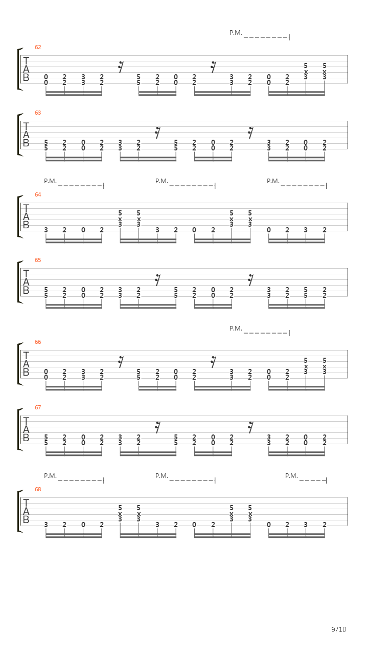 Pushing Through吉他谱