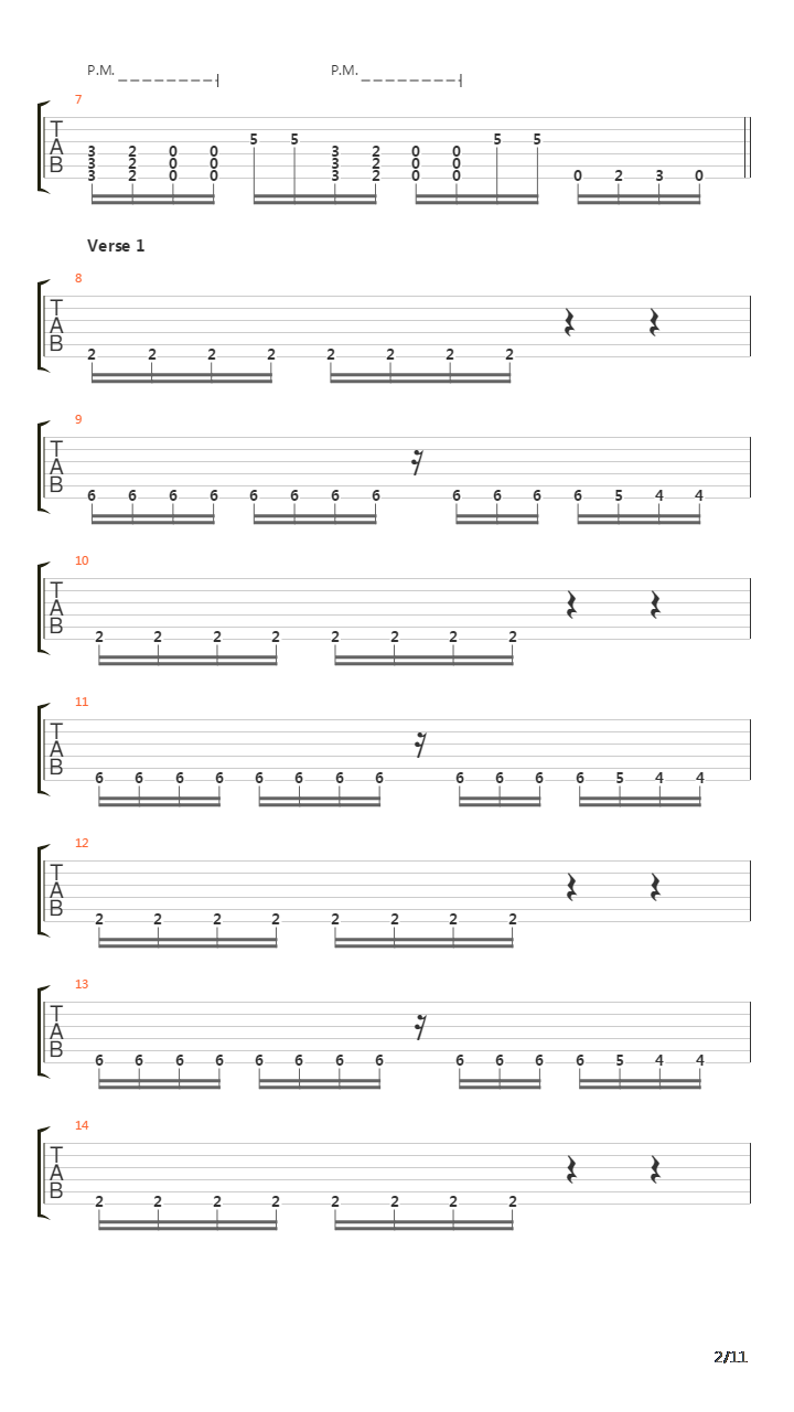 Pushing Through吉他谱