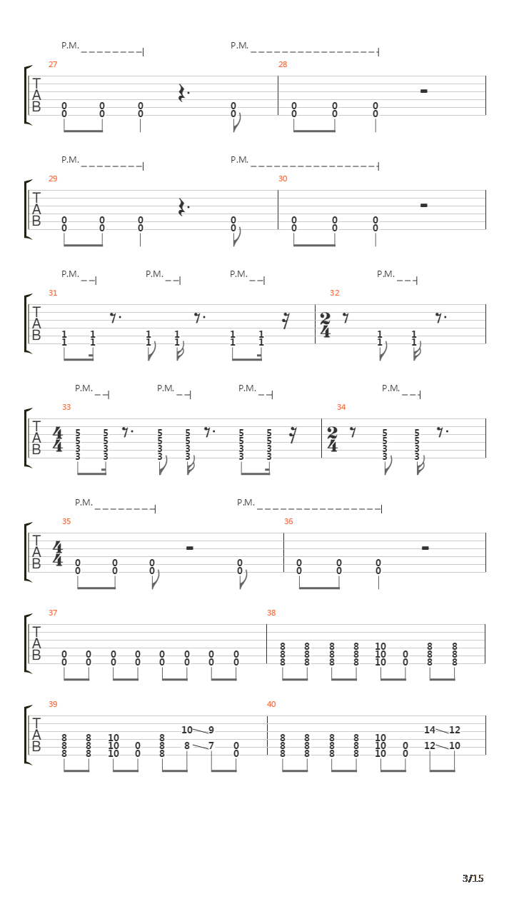 Severed吉他谱