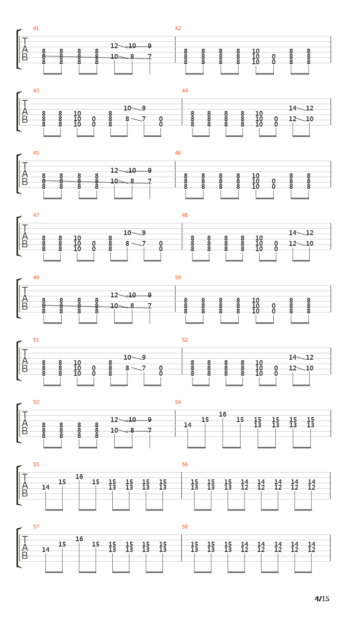 Severed吉他谱
