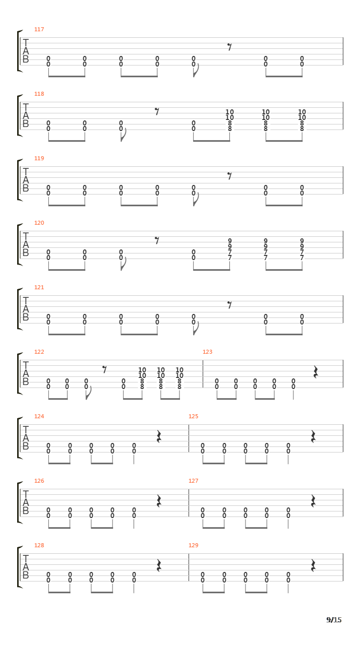 Severed吉他谱