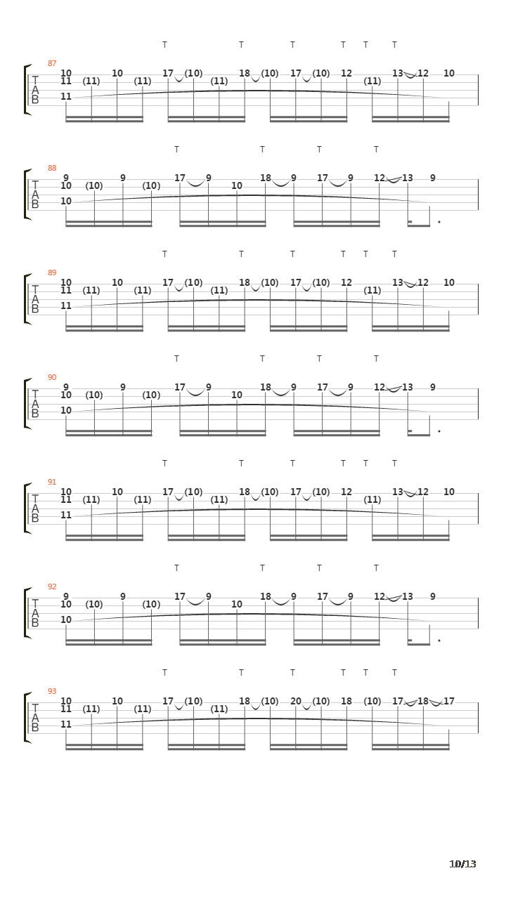 Severed吉他谱