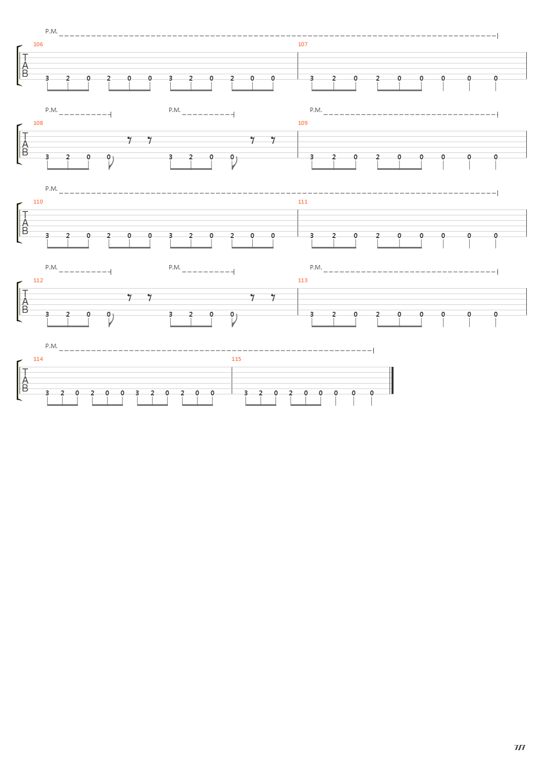 The End Of All Things To Come吉他谱