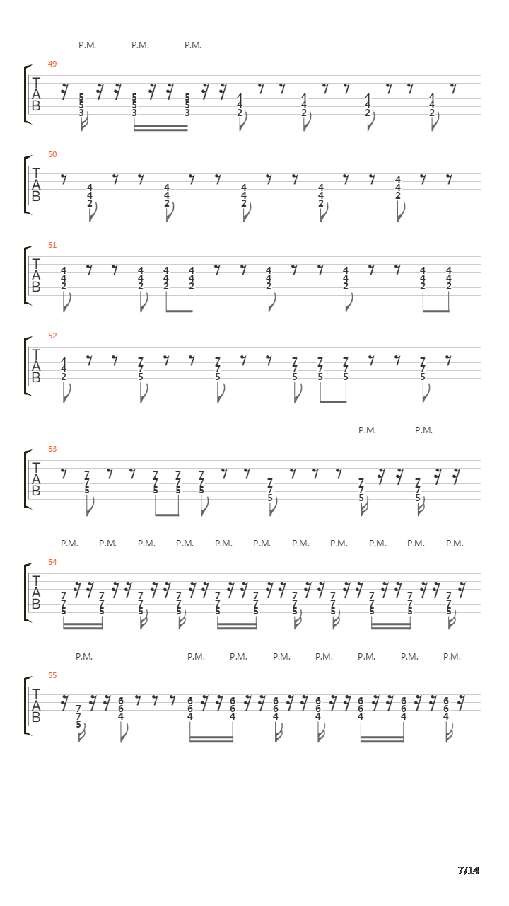 Middlename吉他谱