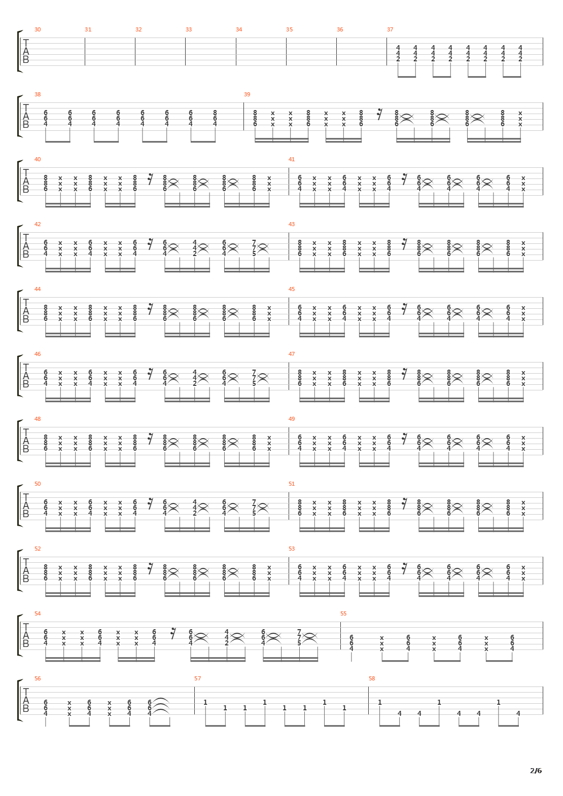 Vertige吉他谱