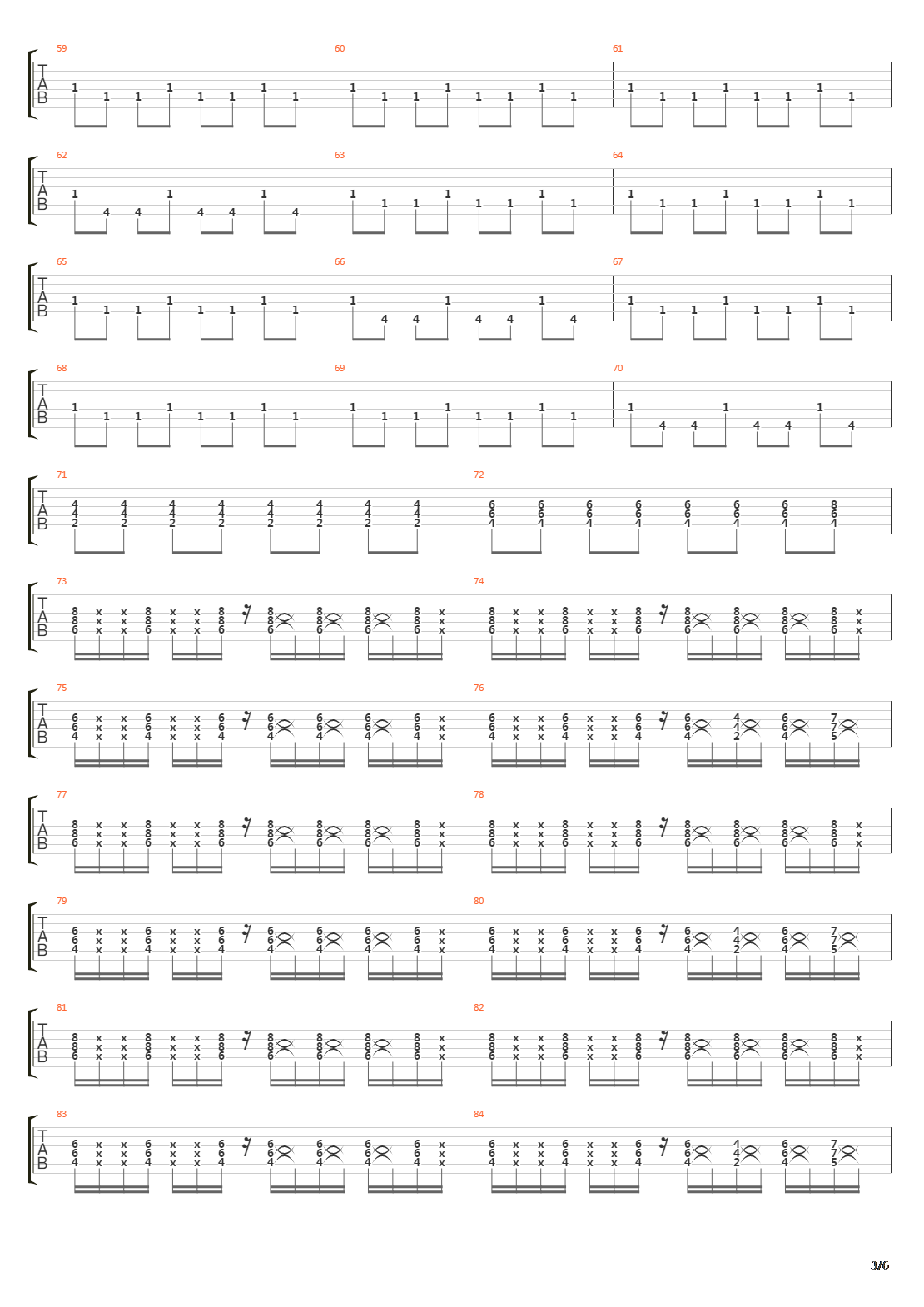 Vertige吉他谱
