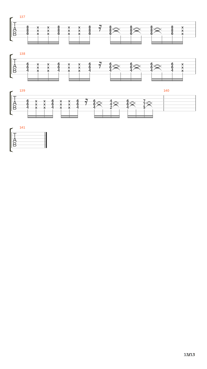 Vertige吉他谱