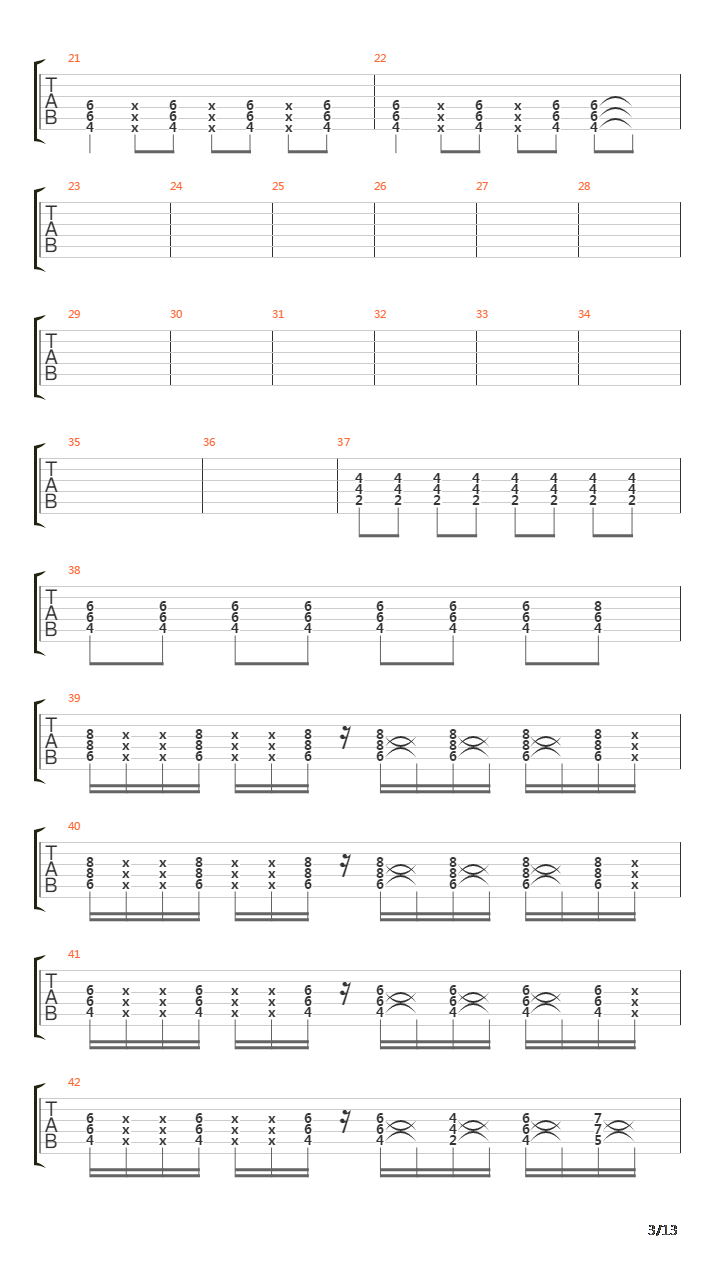 Vertige吉他谱