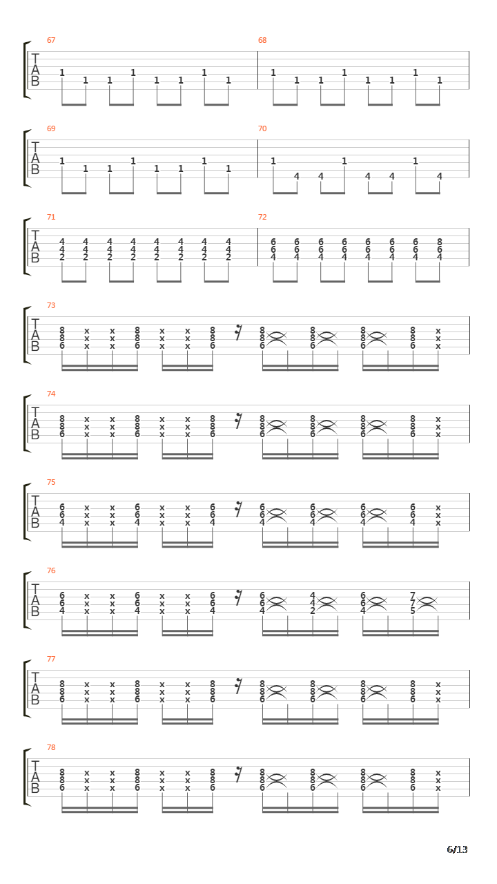 Vertige吉他谱