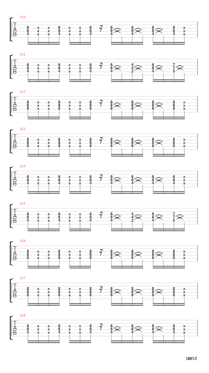 Vertige吉他谱