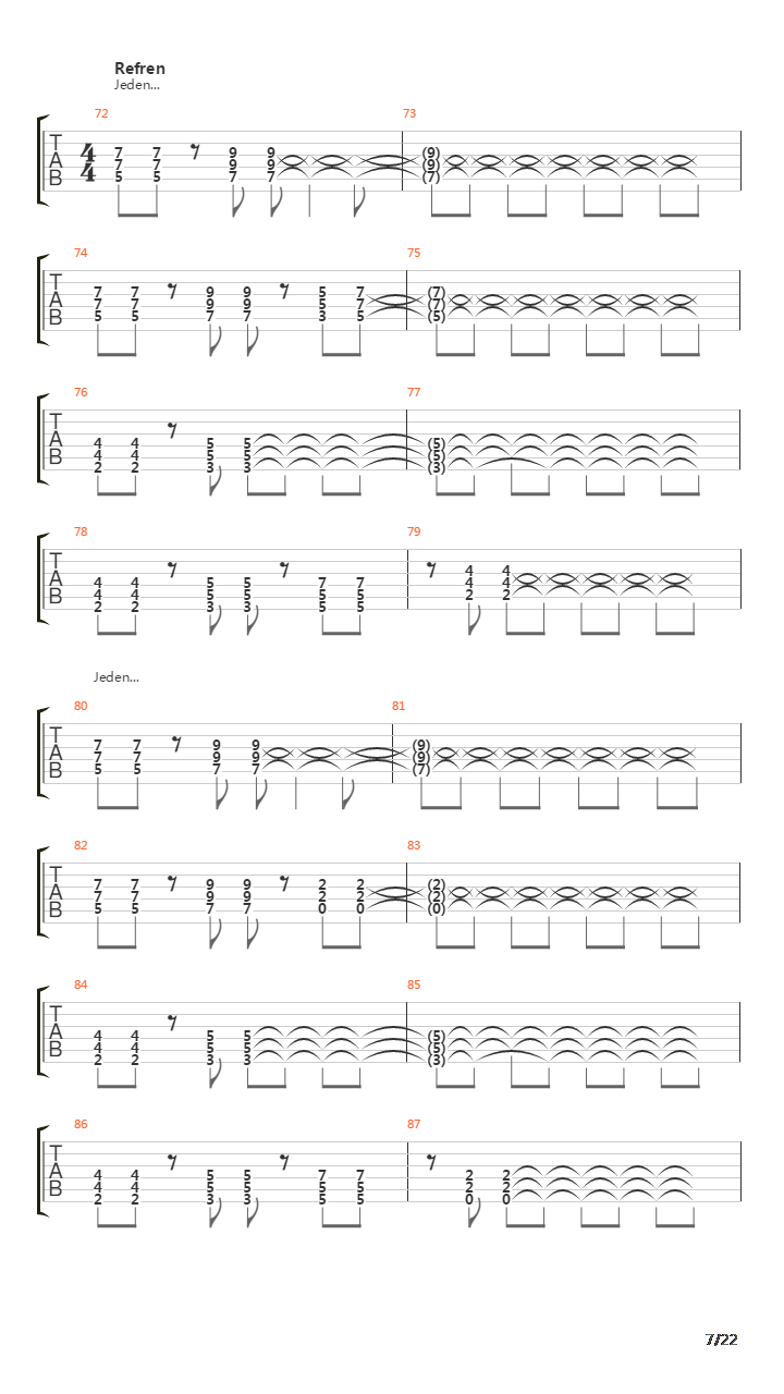 Bramy Zadz吉他谱