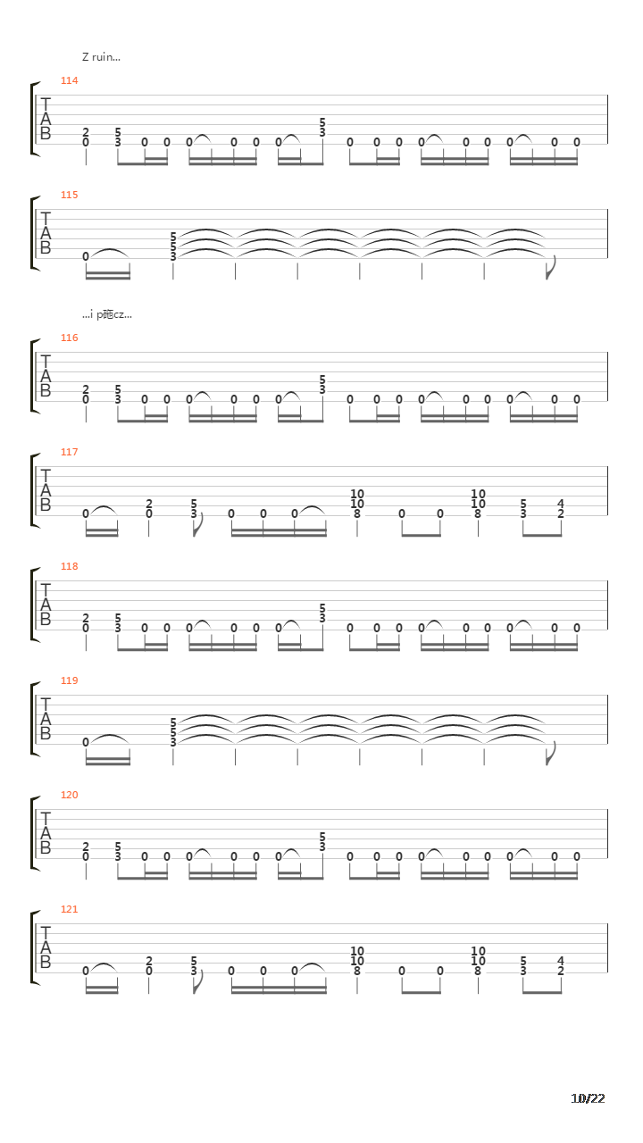 Bramy Zadz吉他谱