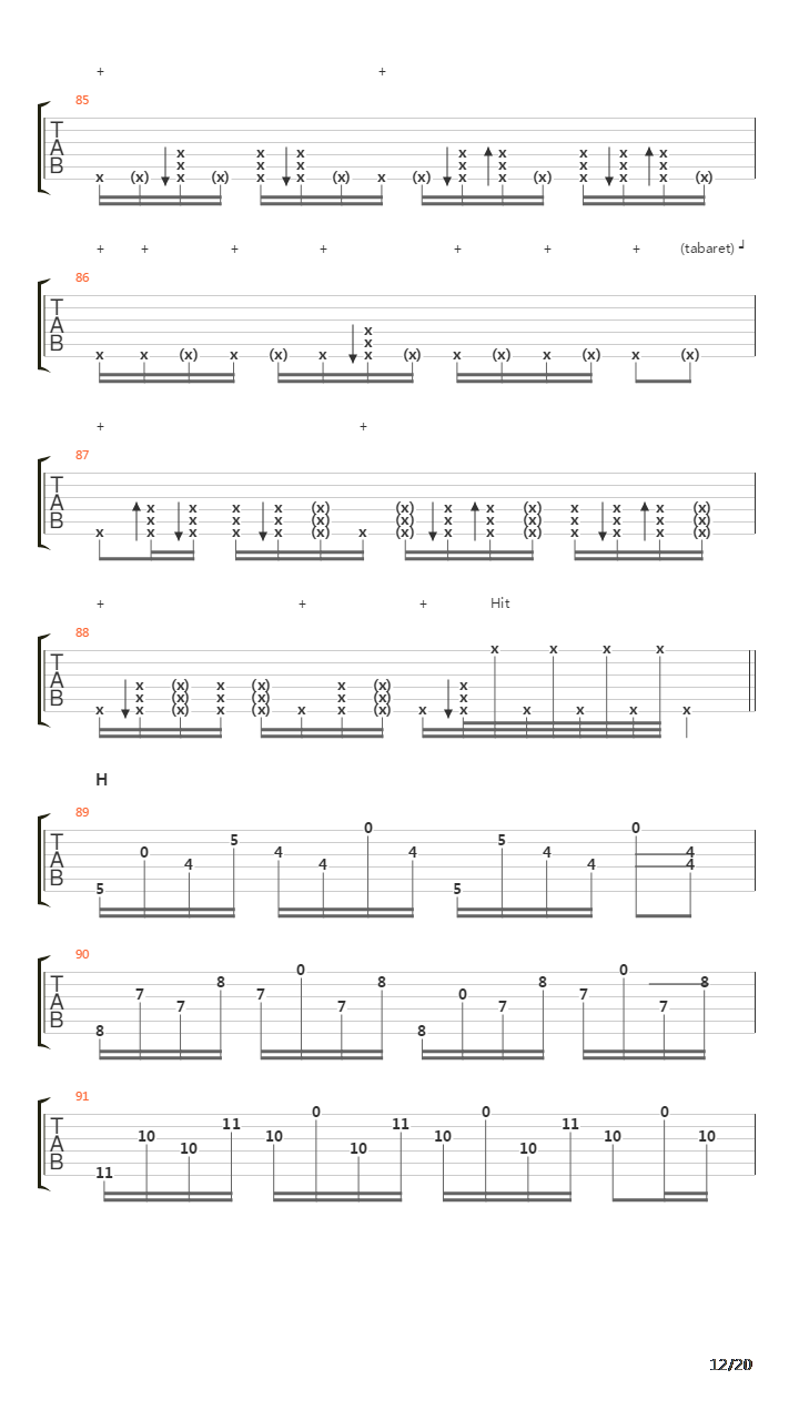 Mission吉他谱