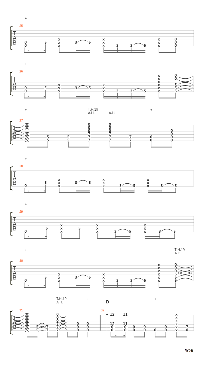 Mission吉他谱