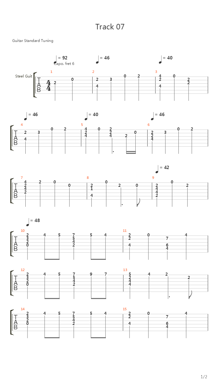 Another(替身) - Track 07吉他谱