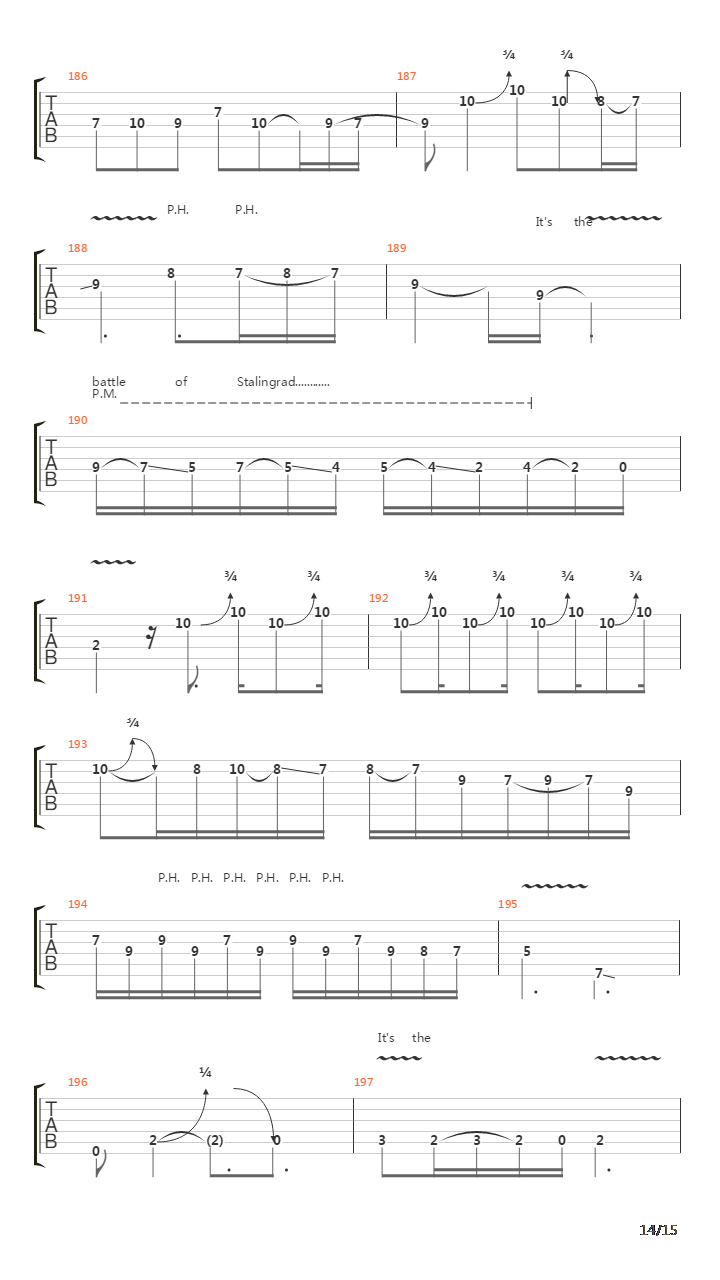 Stalingrad吉他谱