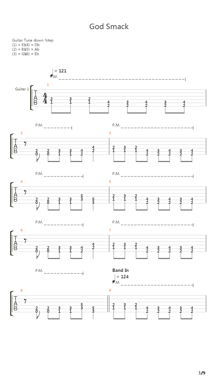 God Smack吉他谱