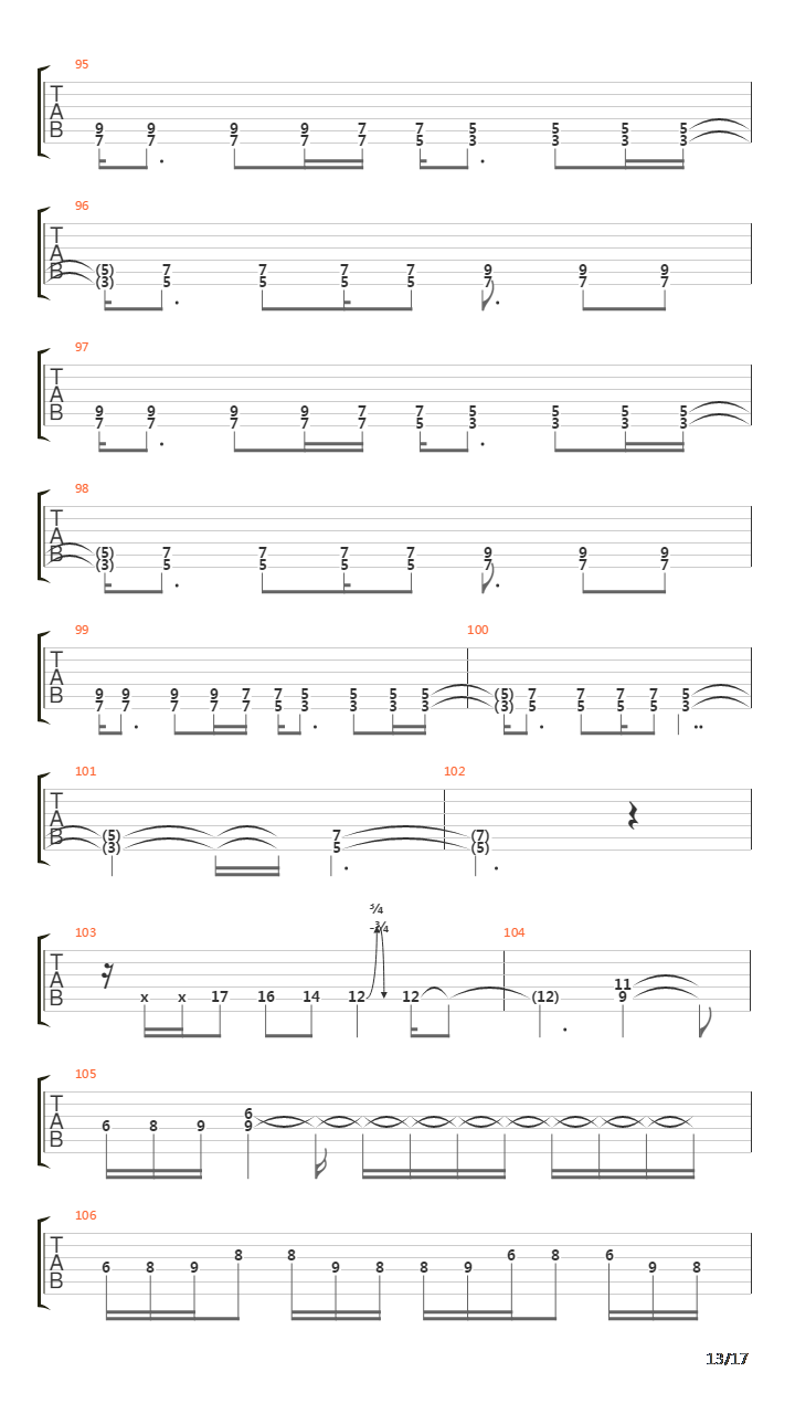 Second To None吉他谱