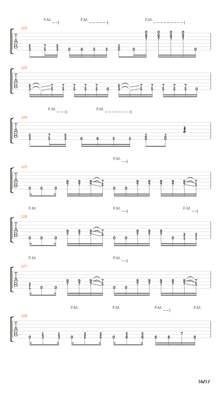 Second To None吉他谱