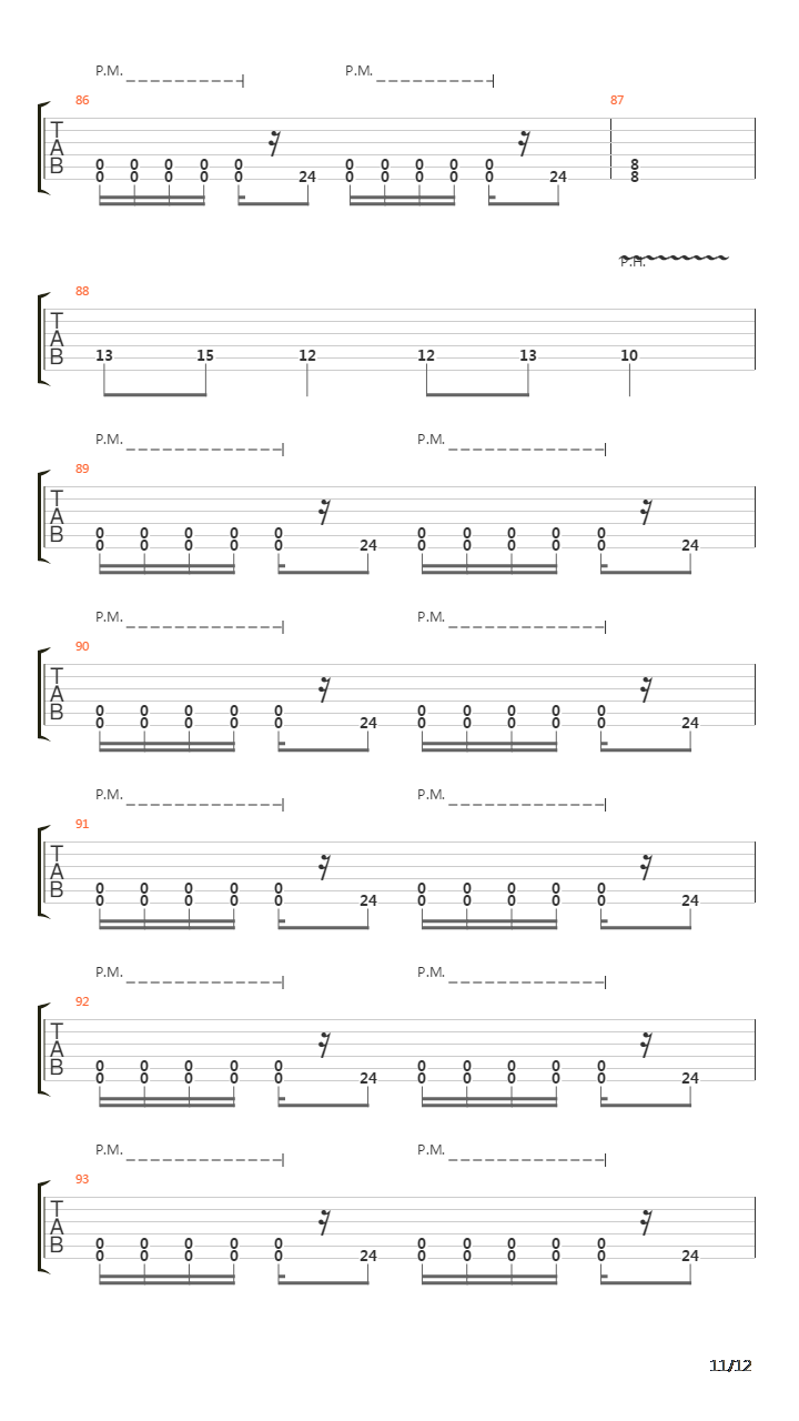 Falling Upon Deaf Ears吉他谱