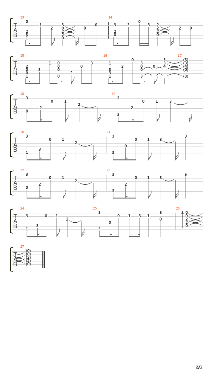 甘城光辉游乐园 - Setsunaru Negai吉他谱