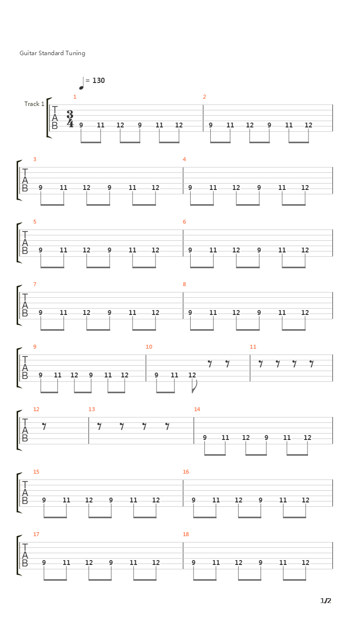 Kingdom Hearts(王国之心) - Scherzo Di Notte吉他谱