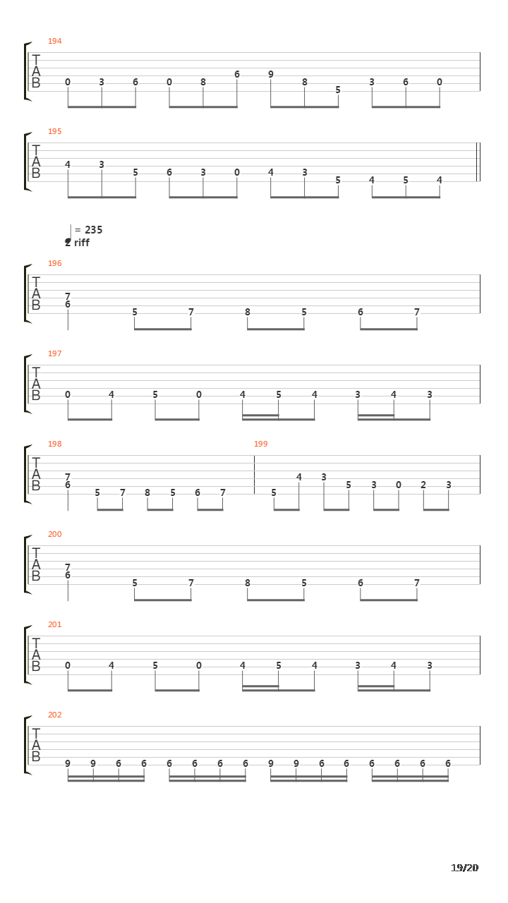 Sarcophagic Frenzy吉他谱