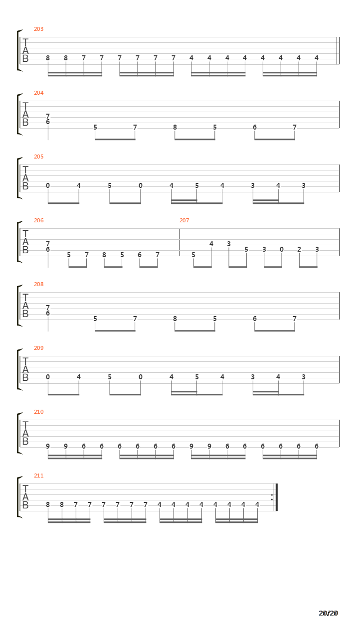 Sarcophagic Frenzy吉他谱