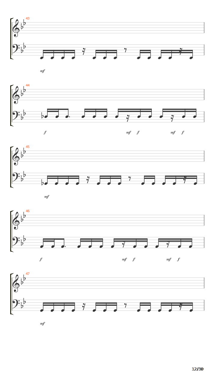 Lost Not Forgotten吉他谱