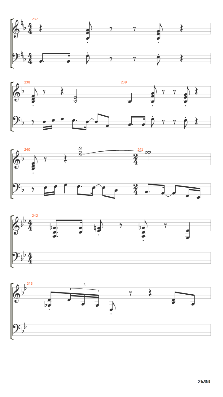 Lost Not Forgotten吉他谱