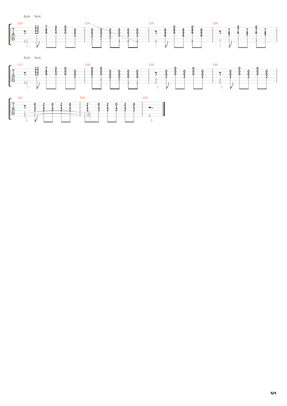 Prelude No 1吉他谱