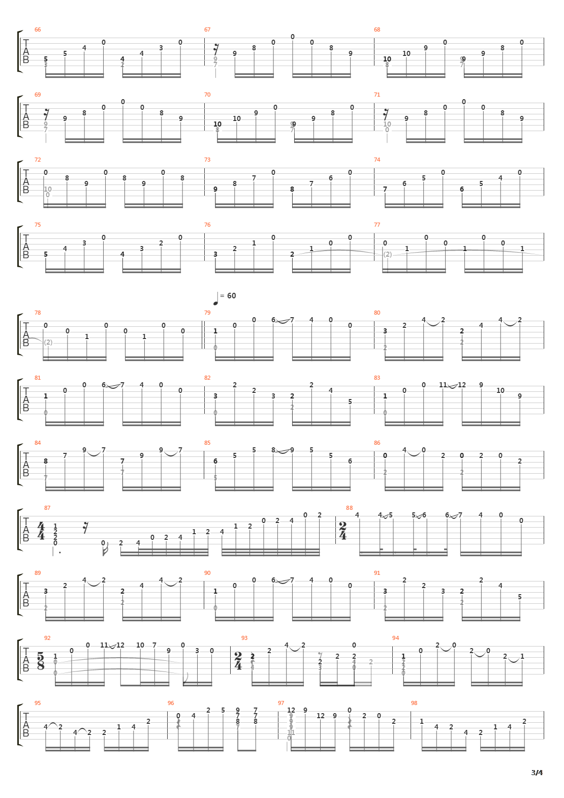 Prelude No 2吉他谱