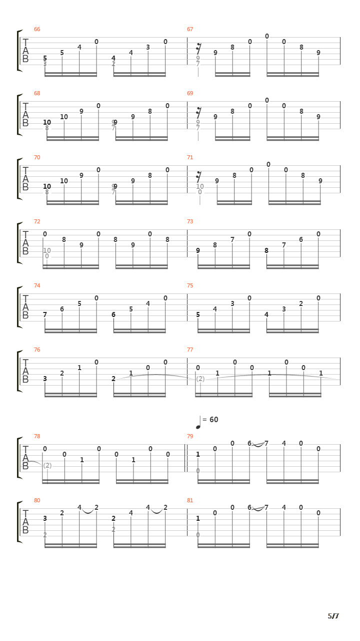 Prelude No 2吉他谱