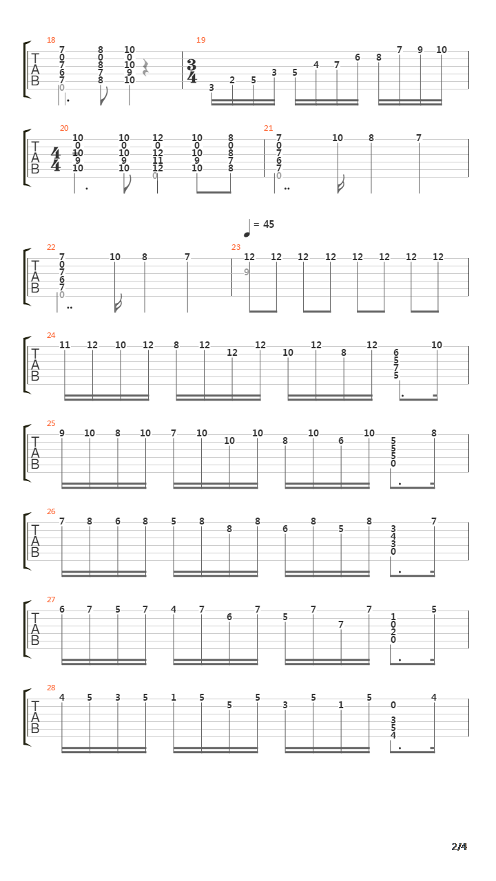 Prelude No 3吉他谱