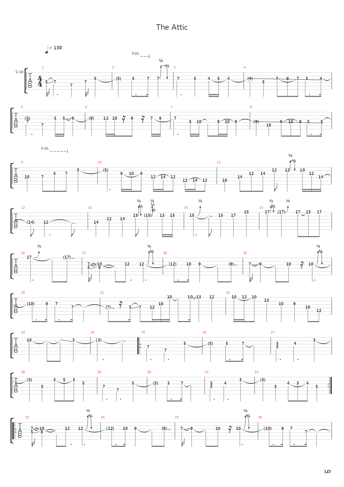 The Attic吉他谱