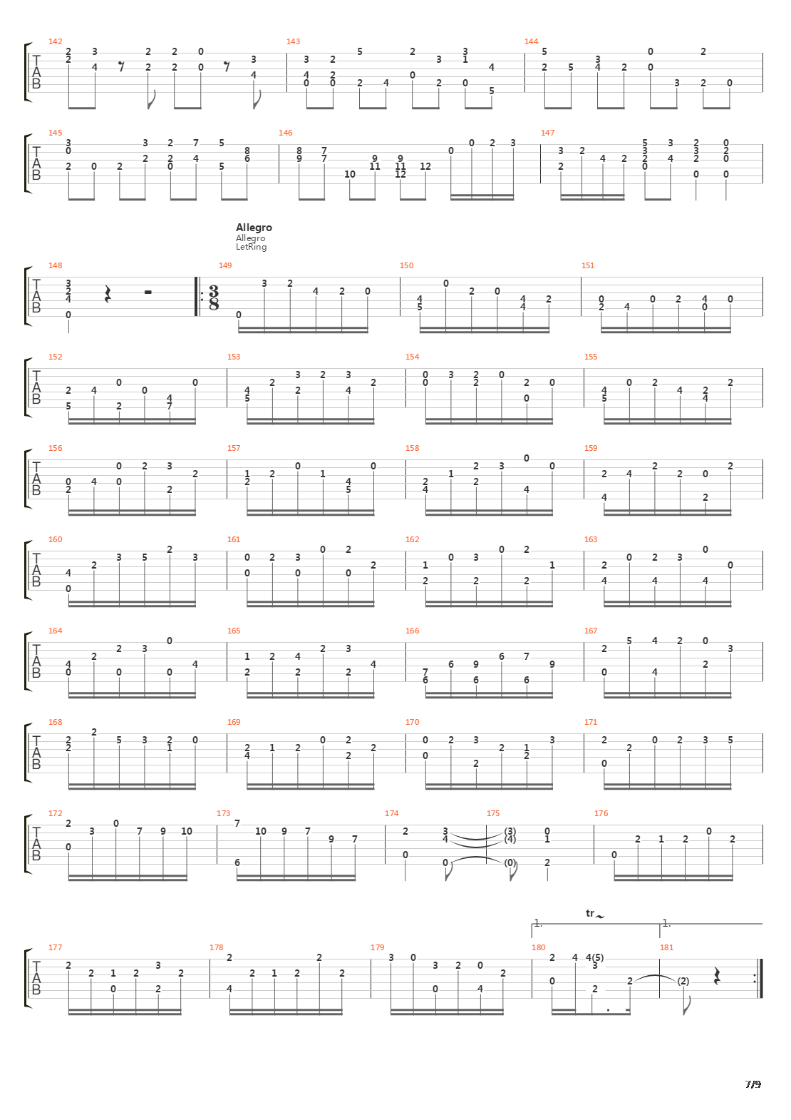 Prelude Fugue And Allegro In D吉他谱