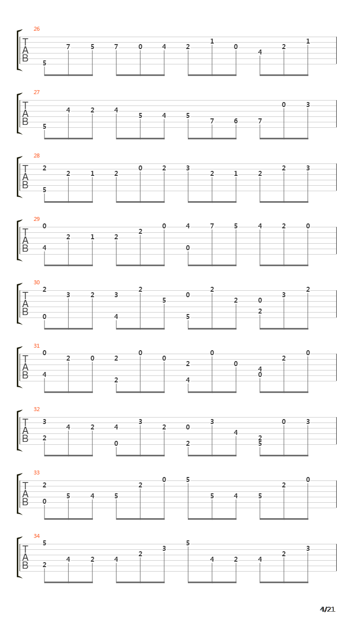 Prelude Fugue And Allegro In D吉他谱