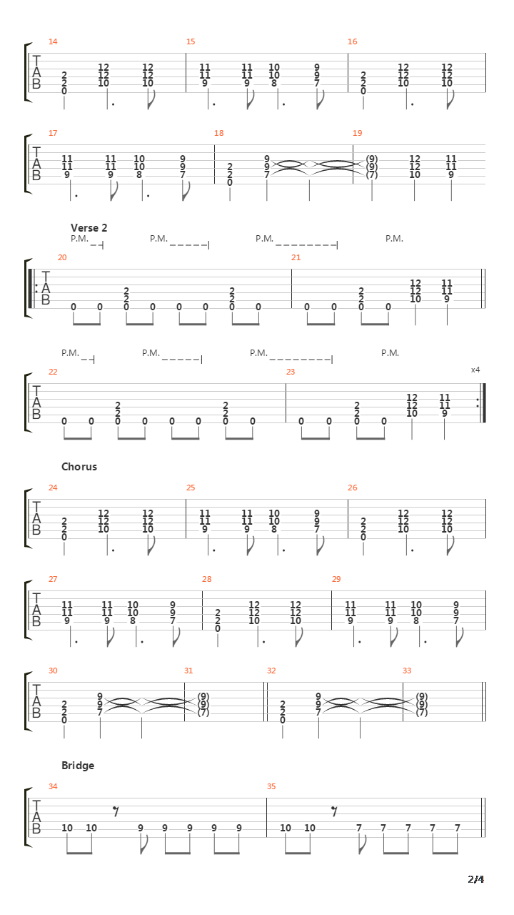 Warsaw吉他谱