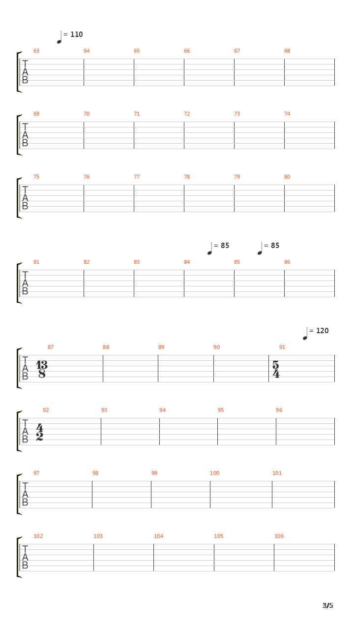 Run Of The Mill吉他谱