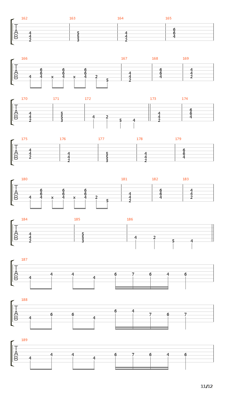 The Fourth Legacy吉他谱