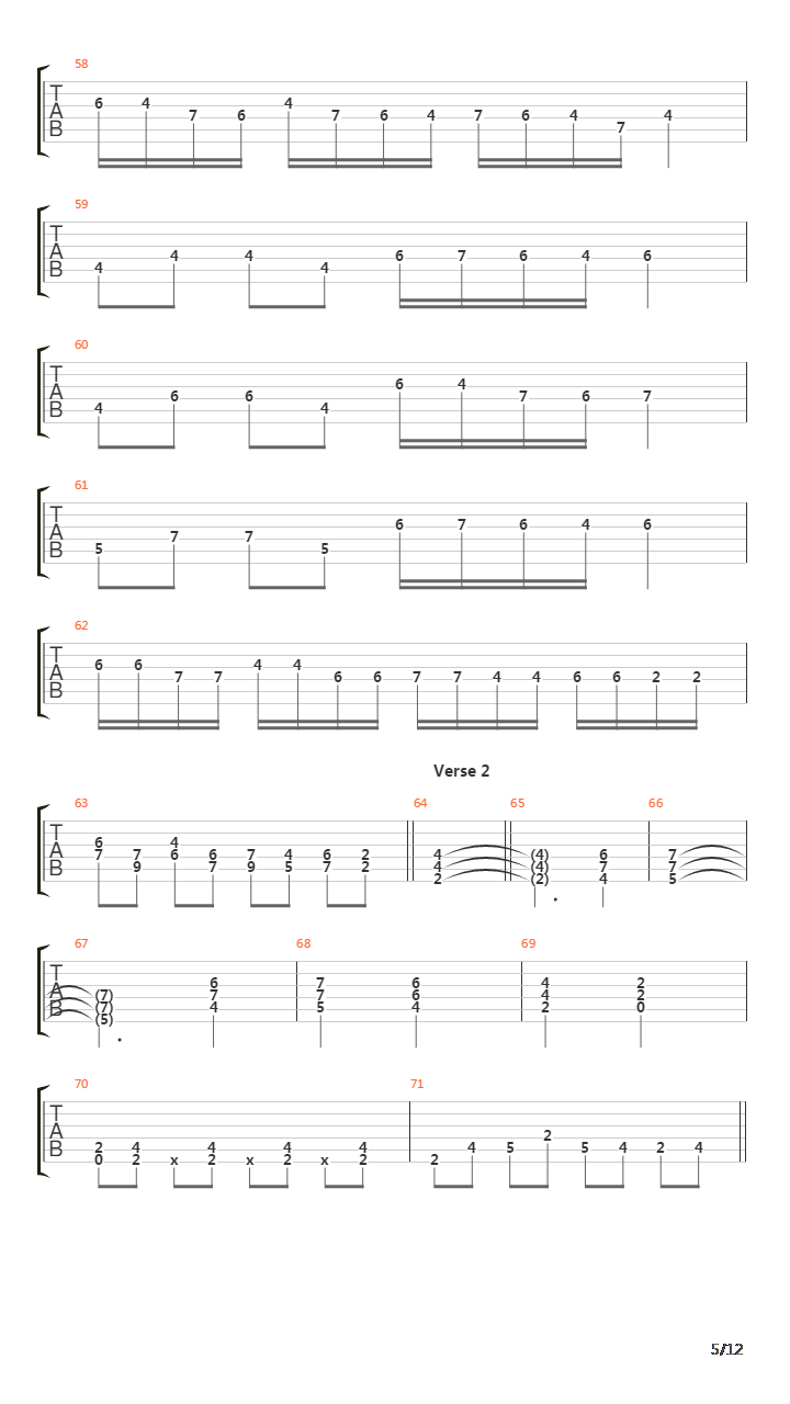 The Fourth Legacy吉他谱