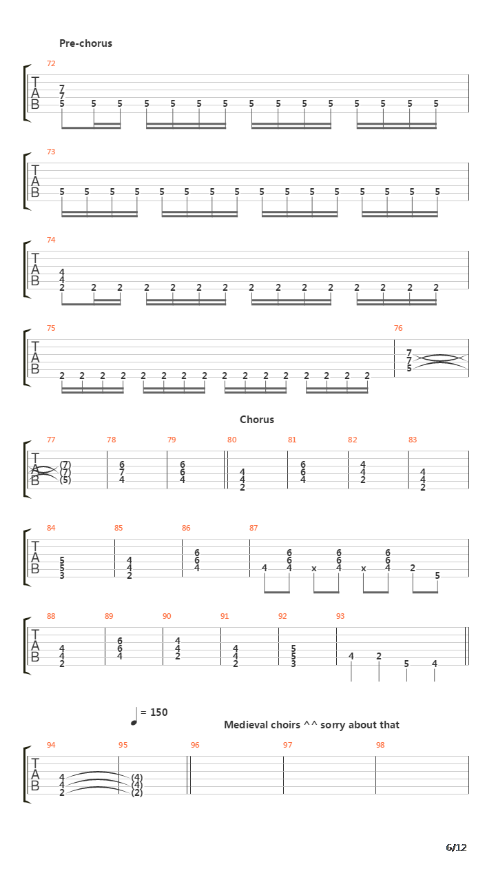 The Fourth Legacy吉他谱