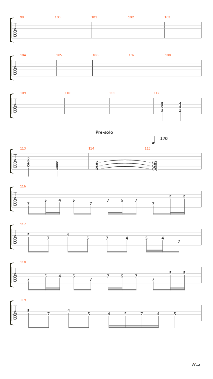 The Fourth Legacy吉他谱