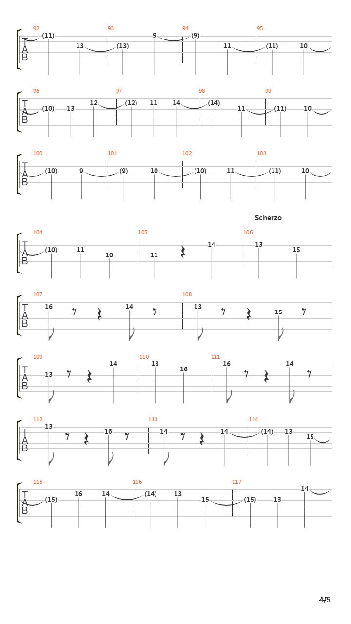 Moonlight Sonata - 2Nd Movement Op 27 No 2吉他谱